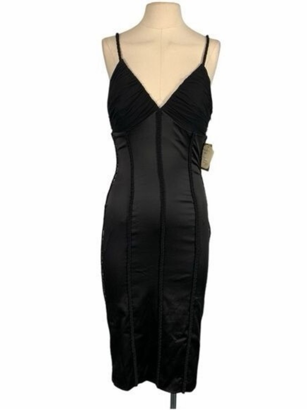 Mandalay women's Dress Size 8 Black Spaghetti-Strap Midi Dress